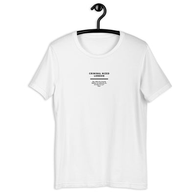 London Tshirt von NiZED als Statement T-Shirt, Dark Streetwear Shirt und provokantes Outfit
