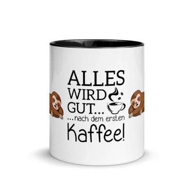 Alles wird mit Kaffe gut Tasse von NiZED als Statement Tasse und provokantes Geschenk
