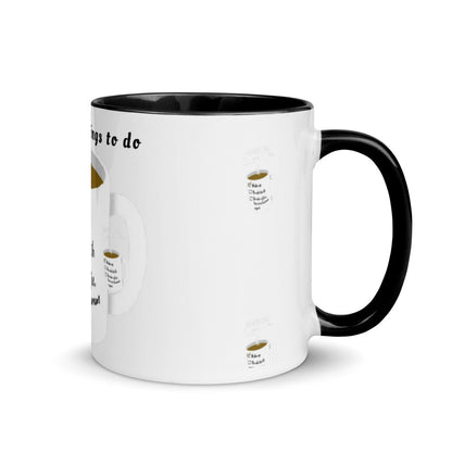 Morning things to do - Tasse mit farbiger Innenseite