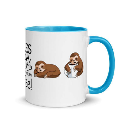 Alles wird gut nach dem ersten Kaffee - Tasse mit farbiger Innenseite