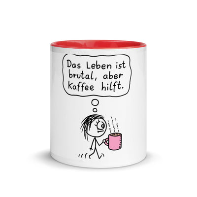Das Leben Ist Brutal Tasse - Produktbild 5 - NiZED