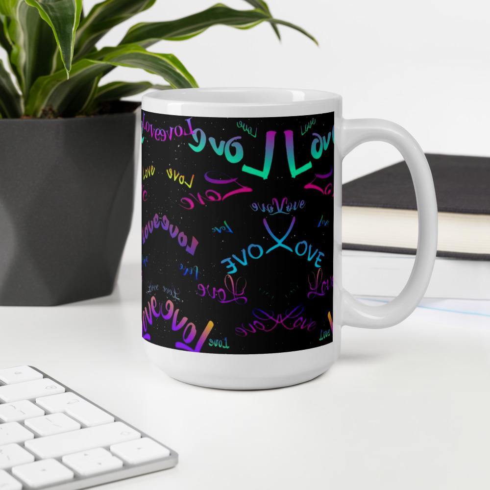 LOVE Glänzende Tasse